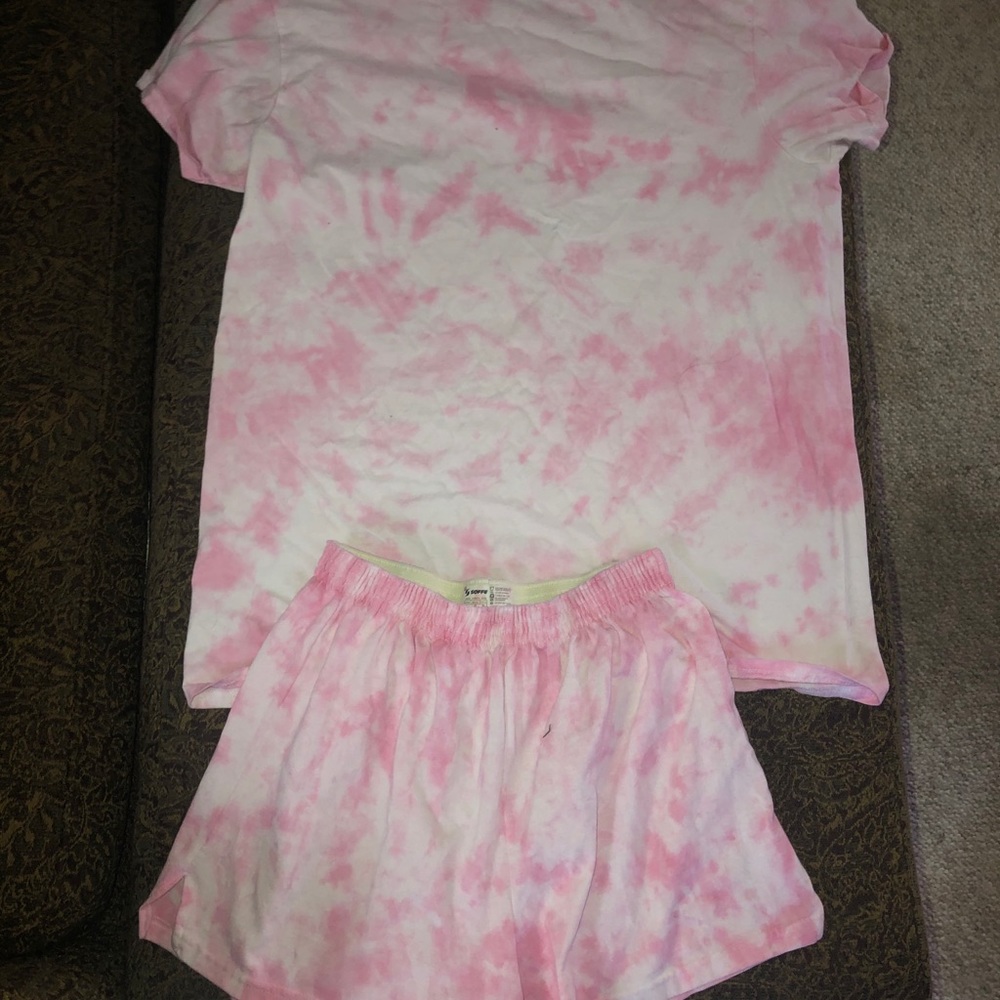 Cotton candy shirt/shorts